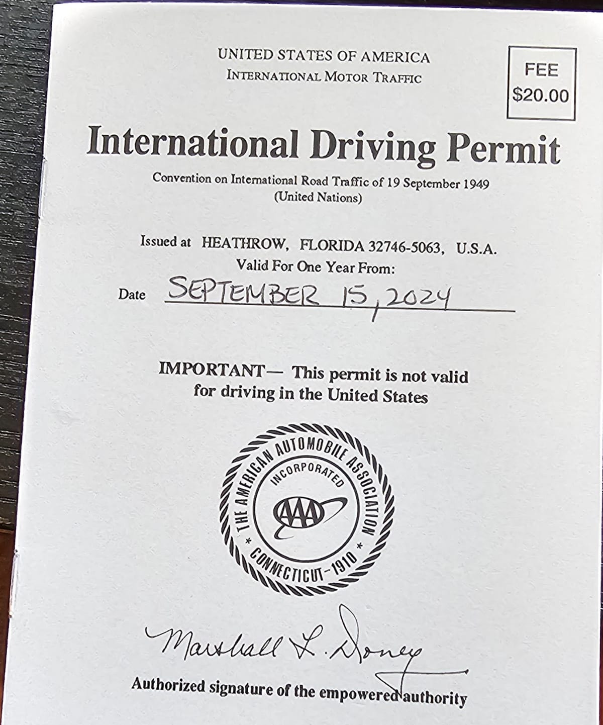 Get an International Driver's Permit but Pass on a TripTik